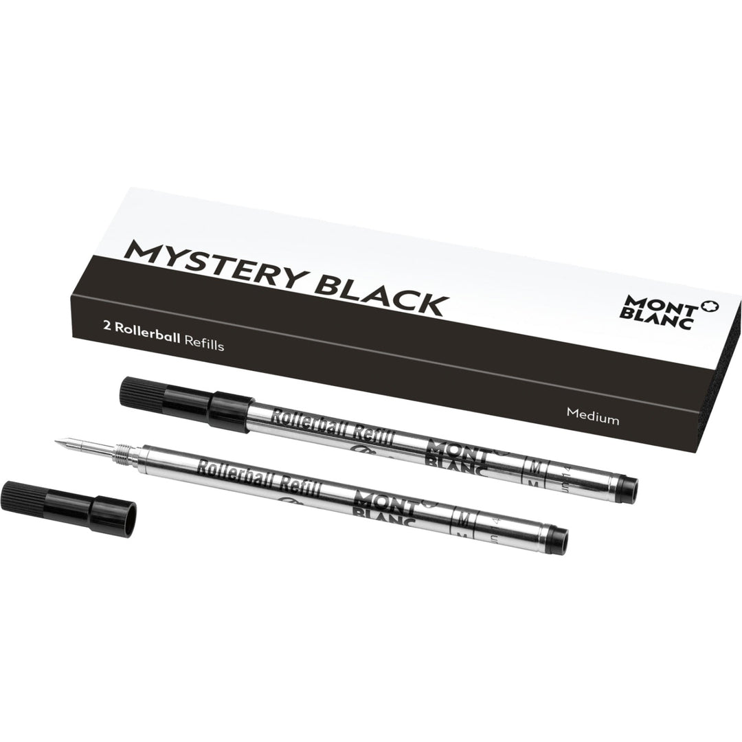 2 Rollerball-Minen (M) Mystery Black - Offizieller Montblanc-Shop Cannes