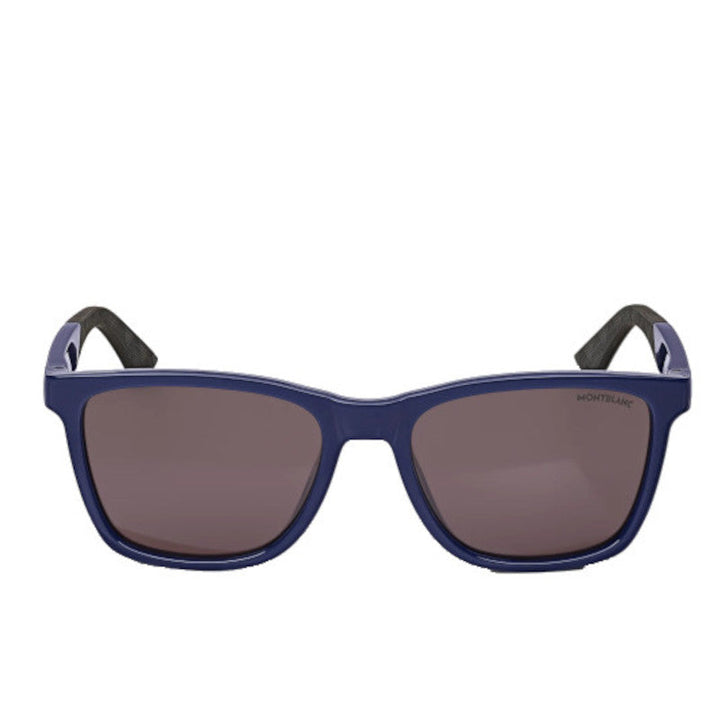 Quadratische Sonnenbrille mit blauem Spritzgussrahmen 
