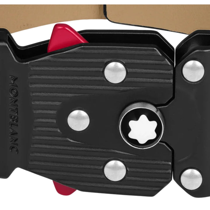 Schwarzes Armband mit Stahlschließe aus der Kollektion Montblanc Extreme 3.0 