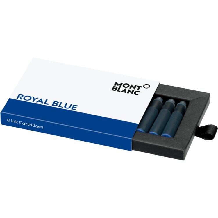 Чернильные картриджи Royal Blue, продаются по 8 штук - Boutique-Officielle-Montblanc-Cannes