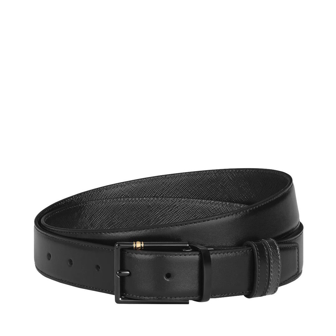 Ceinture Réversible 30 mm à boucle Rectangulaire Montblanc Meisterstück Noir