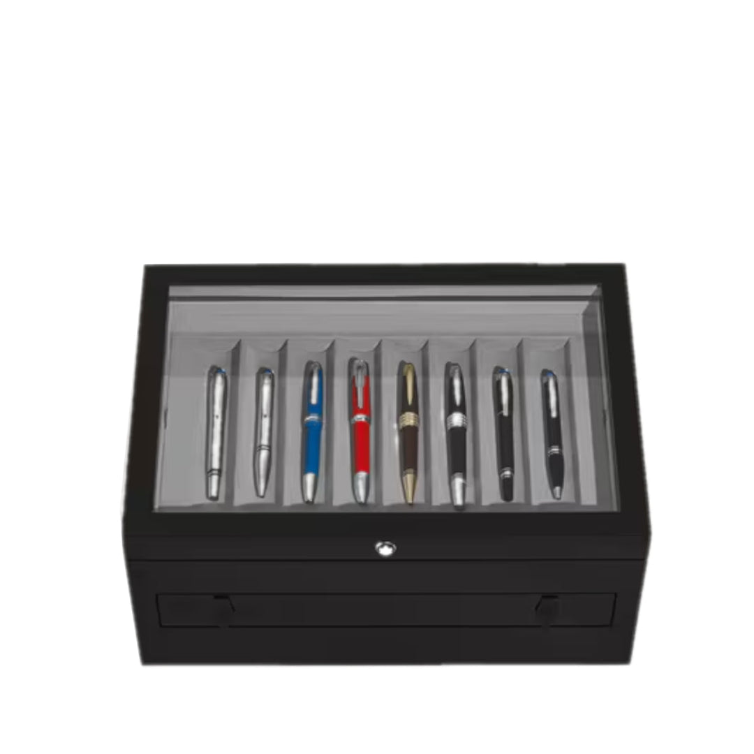 Большой коллекционный футляр Montblanc из дерева и лака для 24 письменных принадлежностей 