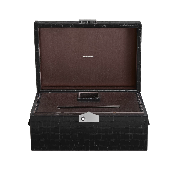 Montblanc Sammleretui für Schreibgeräte aus geprägtem Kroko-Leder 