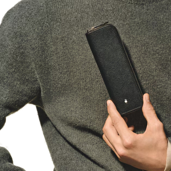 Gepolstertes Etui mit Reißverschluss für 1 Schreibgerät von Montblanc Sartorial 