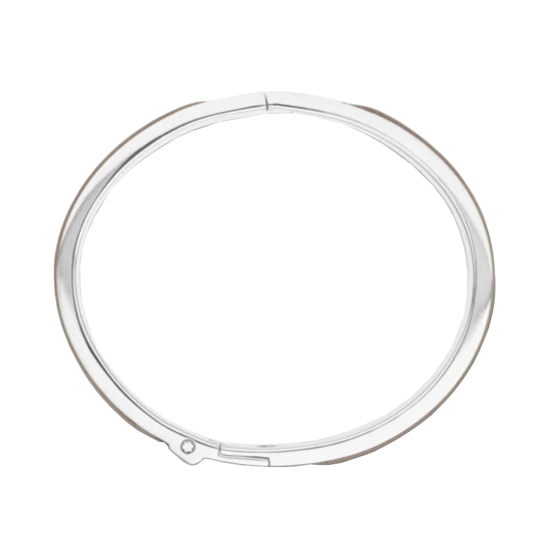 Браслет Montblanc M Logo из стали и кожи цвета мастики 