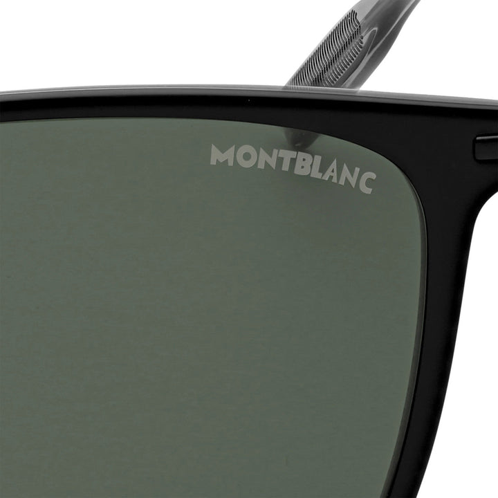 Rechteckige Sonnenbrille mit schwarzem Spritzgussrahmen 