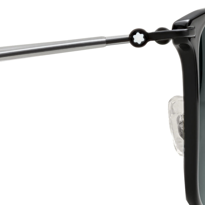 Rechteckige Sonnenbrille mit schwarzem Spritzgussrahmen 