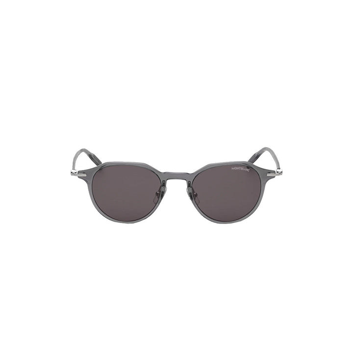 Runde Sonnenbrille mit grauem Spritzgussrahmen 