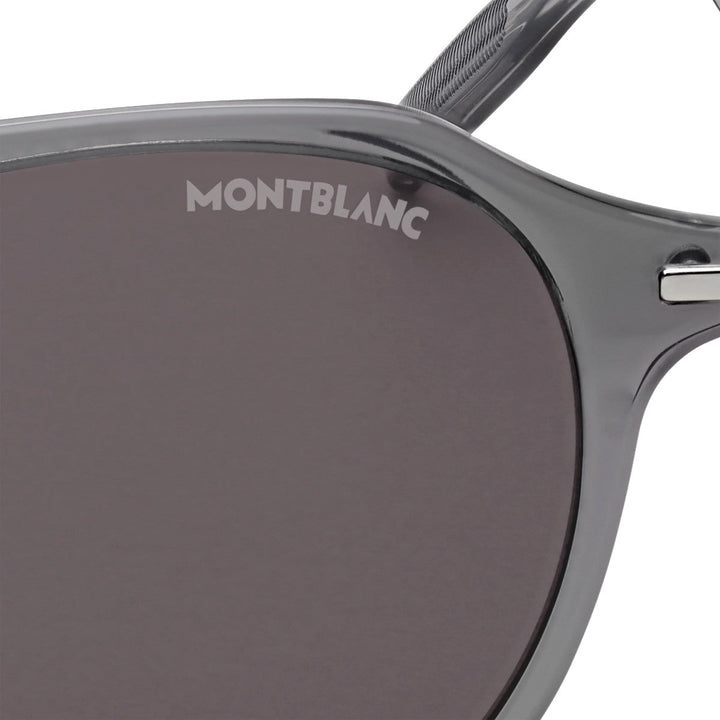 Runde Sonnenbrille mit grauem Spritzgussrahmen 