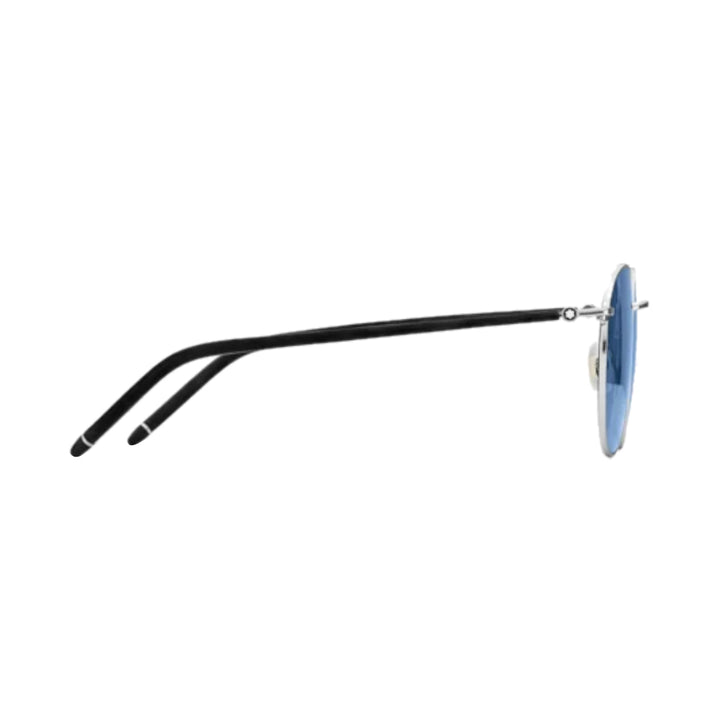Runde Sonnenbrille mit Metallrahmen in Ruthenium 