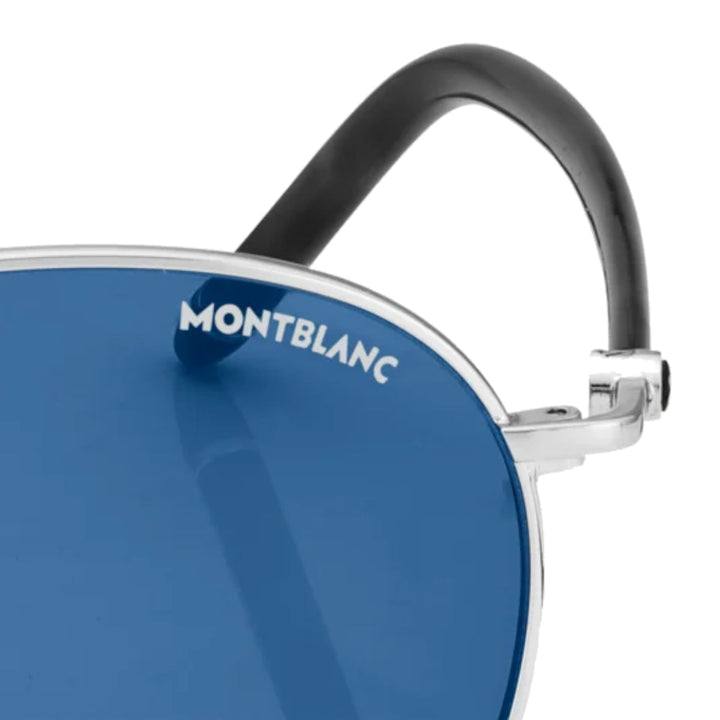 Runde Sonnenbrille mit Metallrahmen in Ruthenium 