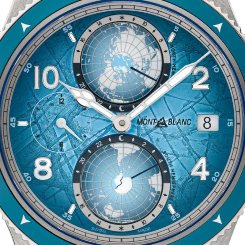 Часы Montblanc 1858 Geosphere 0 Oxygen South Pole Exploration Limited Edition — 1 990 экземпляров 
