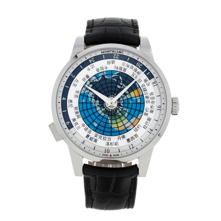 Часы Montblanc Heritage Spirit Orbis Terrarum Asian UNICEF Limited Edition Bleu 
