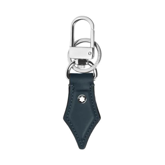Montblanc Meisterstück Blue Feder-Schlüsselanhänger aus Leder 