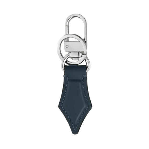 Montblanc Meisterstück Blue Feder-Schlüsselanhänger aus Leder 