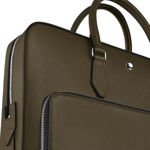 Montblanc Sartorial Aktentasche mittelgroß in Khaki 