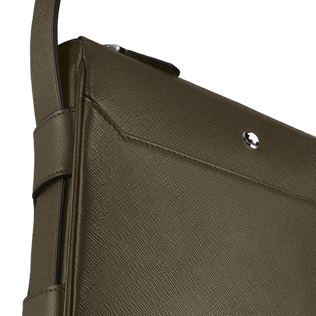 Vertikale Schultertasche aus Leder Montblanc Sartorial Khaki 