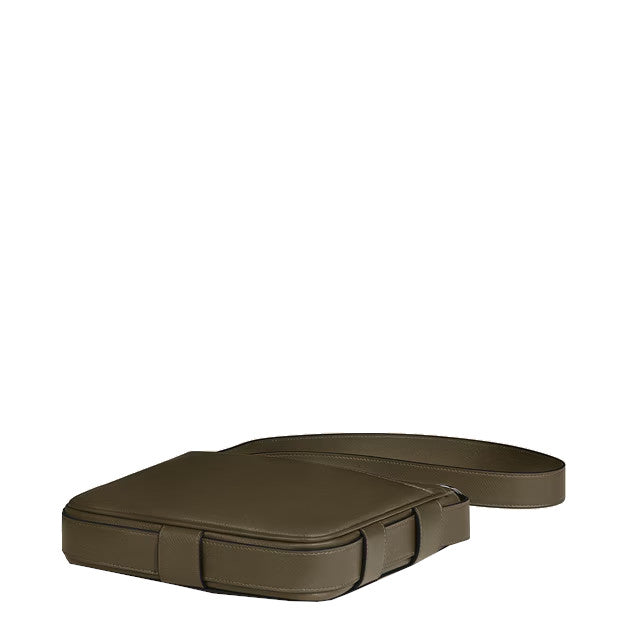 Vertikale Schultertasche aus Leder Montblanc Sartorial Khaki 
