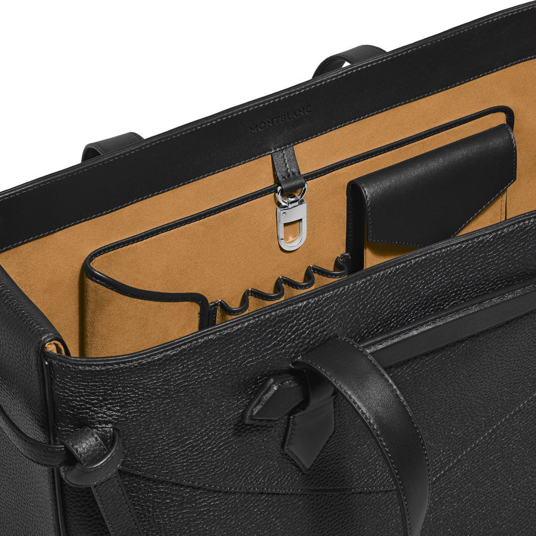 Sac cabas Montblanc horizontal Envelope Grainé Noir