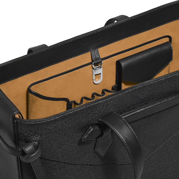 Sac cabas Montblanc horizontal Envelope Grainé Noir