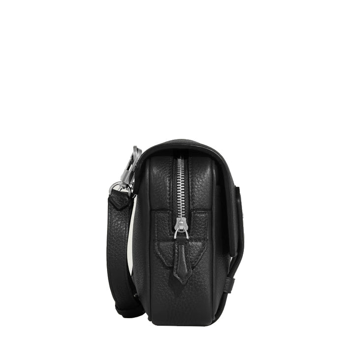 Reporter-Tasche aus genarbtem Leder 