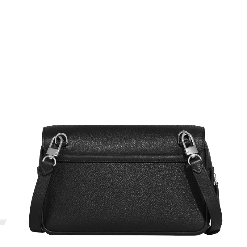 Reporter-Tasche aus genarbtem Leder 