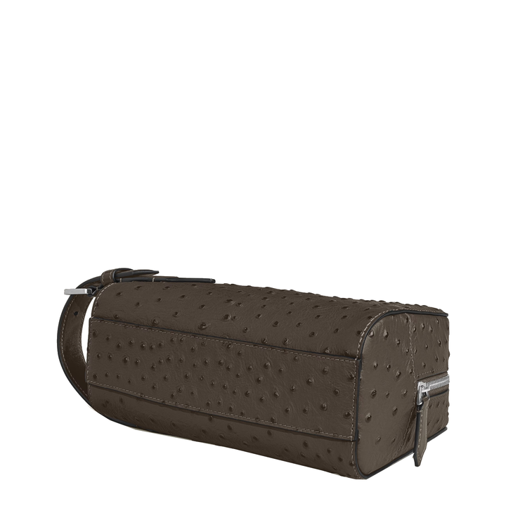 Montblanc Kulturtasche aus geprägtem Straußenleder 