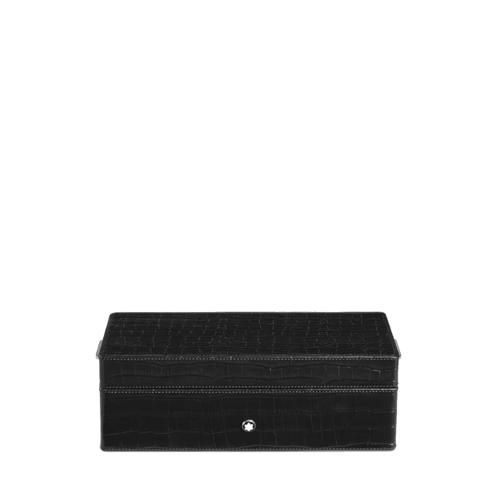 BürozubehörMontblancMontblanc Stiftebox aus krokogeprägtem Leder
