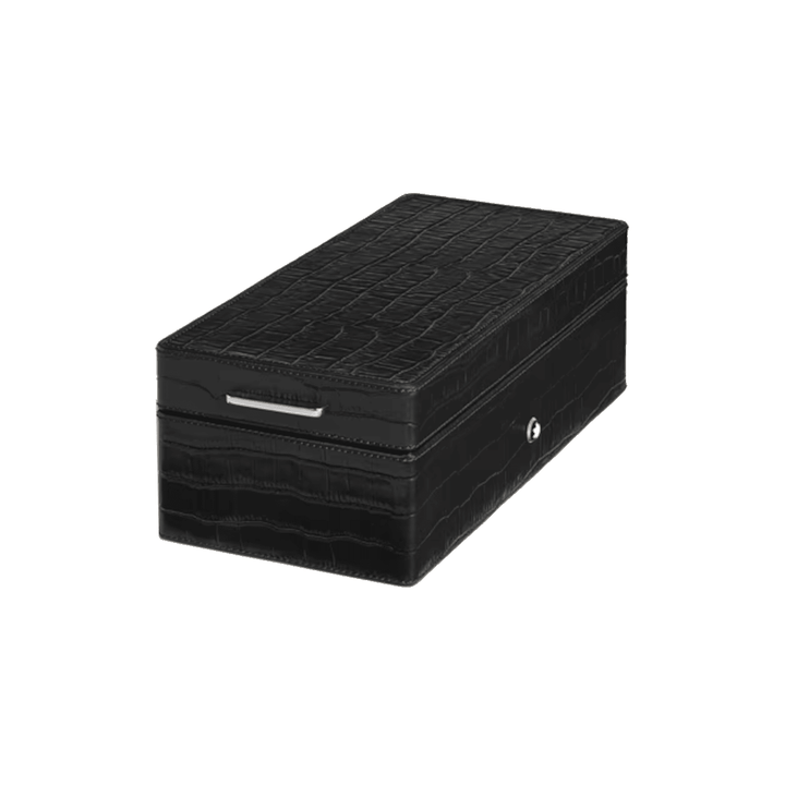 BürozubehörMontblancMontblanc Stiftebox aus krokogeprägtem Leder