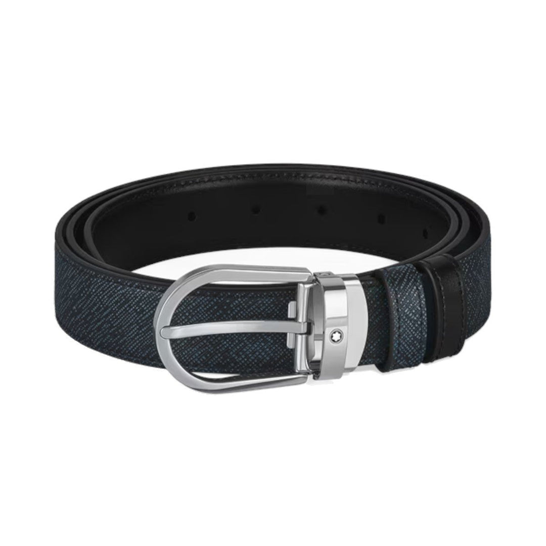 Мужской ременьMontblancРеверсивный ремень Montblanc Horseshoe 30 мм из кожи Sartorial