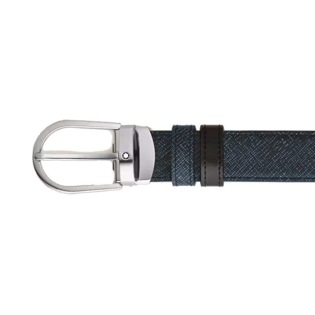 Мужской ременьMontblancРеверсивный ремень Montblanc Horseshoe 30 мм из кожи Sartorial