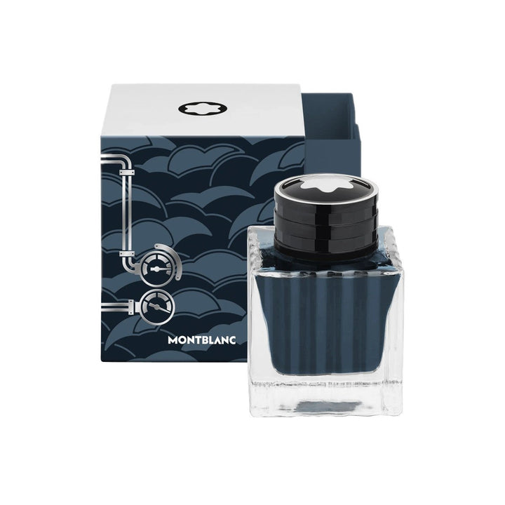 TintenfassMontblancTintenfass, Montblanc Meisterstück Around the World in 80 Days, Kohleblau - 50 ml