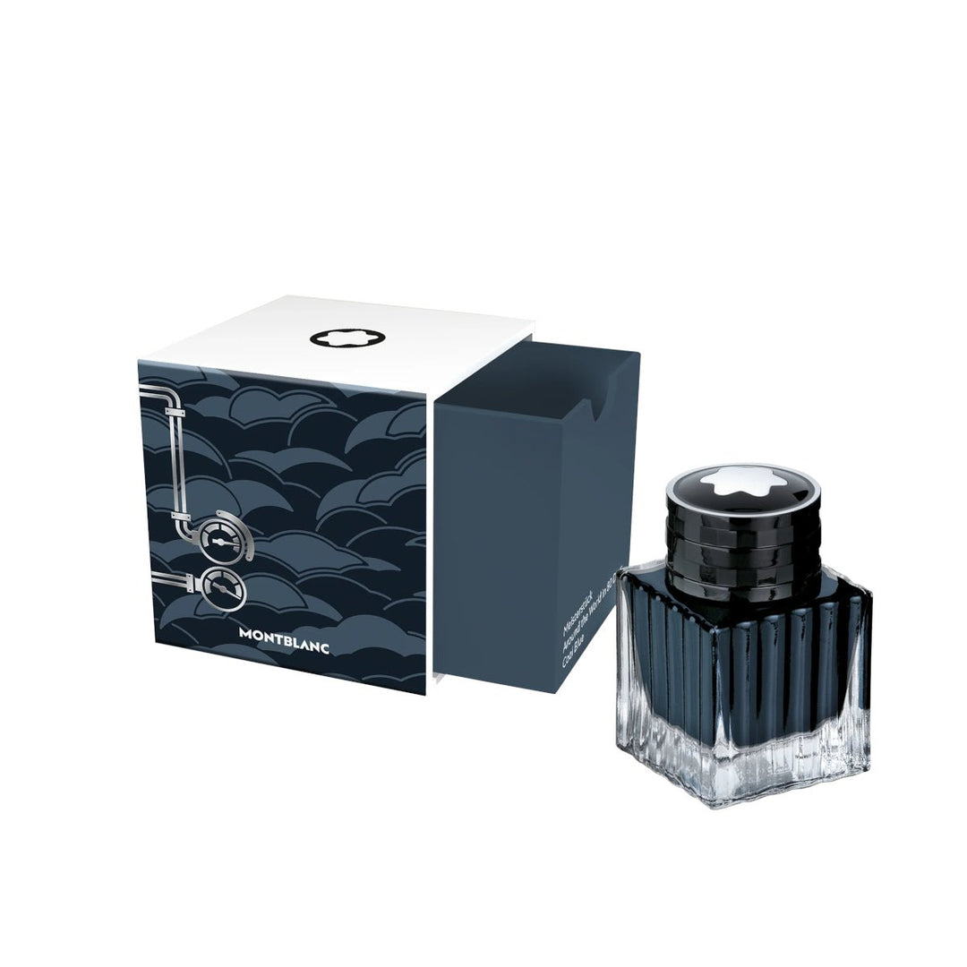 TintenfassMontblancTintenfass, Montblanc Meisterstück Around the World in 80 Days, Kohleblau - 50 ml