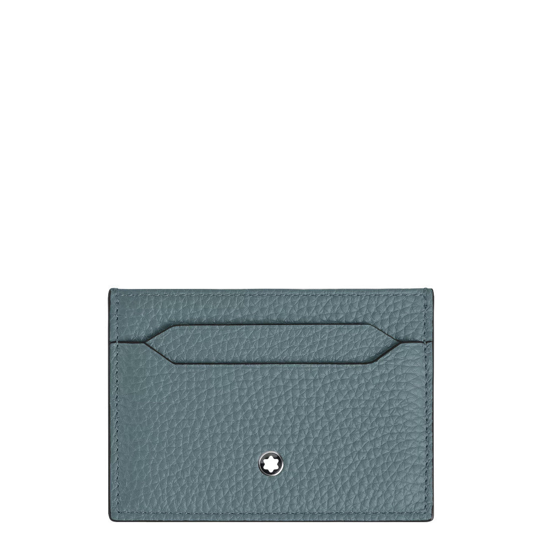 Porte-Cartes 5cc Montblanc Grainé Bleu