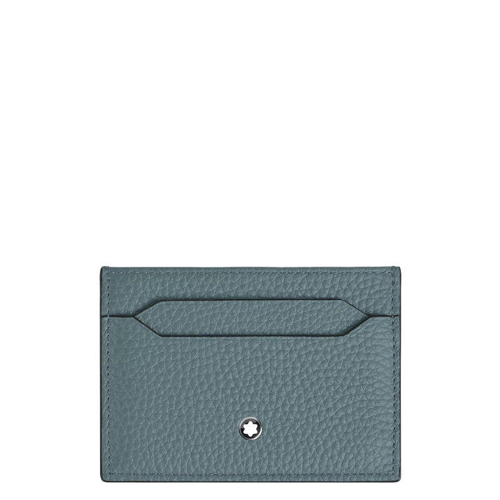 Porte-Cartes 5cc Montblanc Grainé Bleu