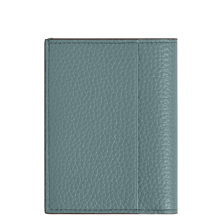 Mini Portefeuille 4cc Montblanc Grainé Bleu