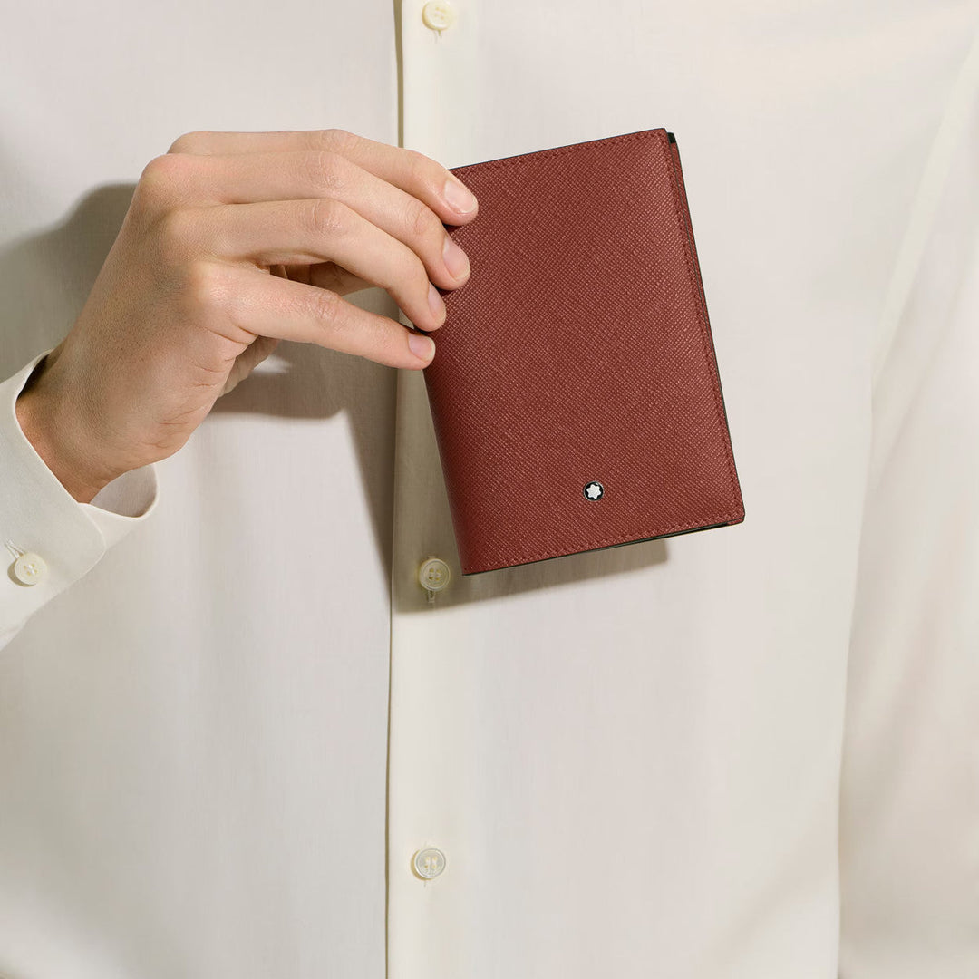 Porte-passeport en cuir Montblanc Sartorial Rouge