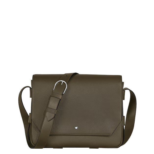 Montblanc Messenger-Tasche aus Sartorial-Leder in Khaki 