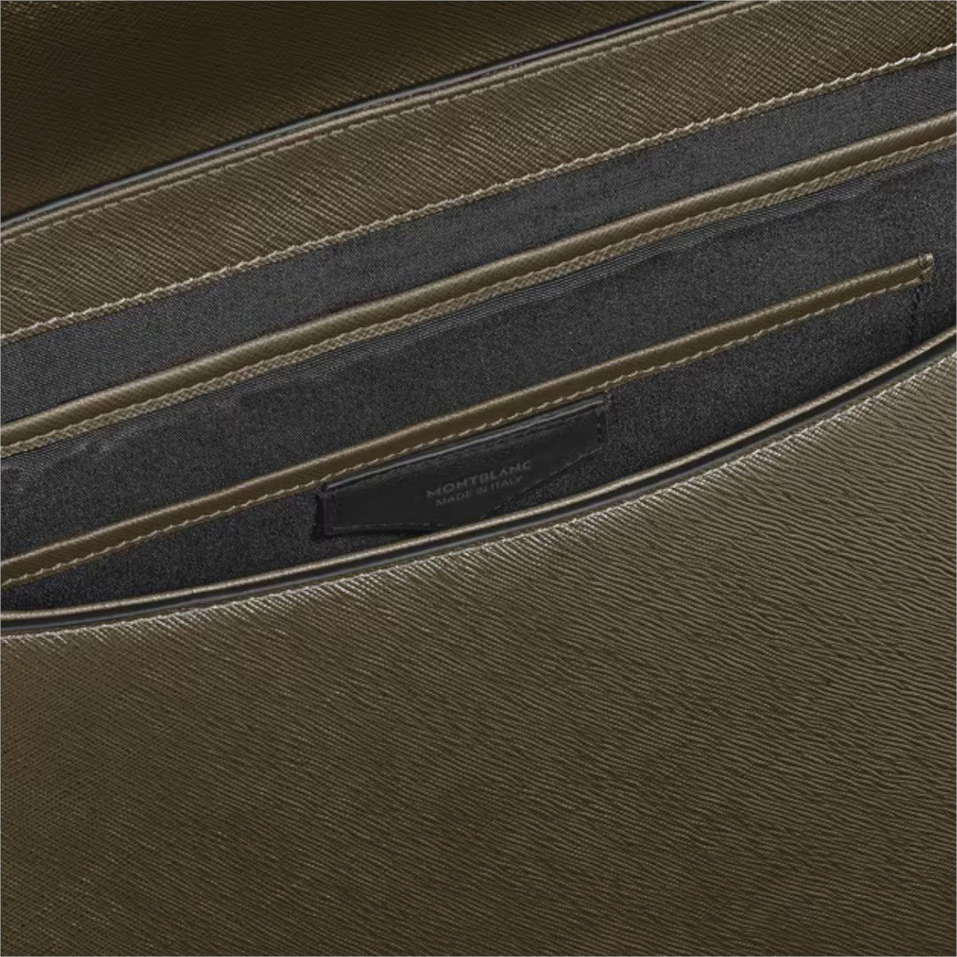 Montblanc Messenger-Tasche aus Sartorial-Leder in Khaki 