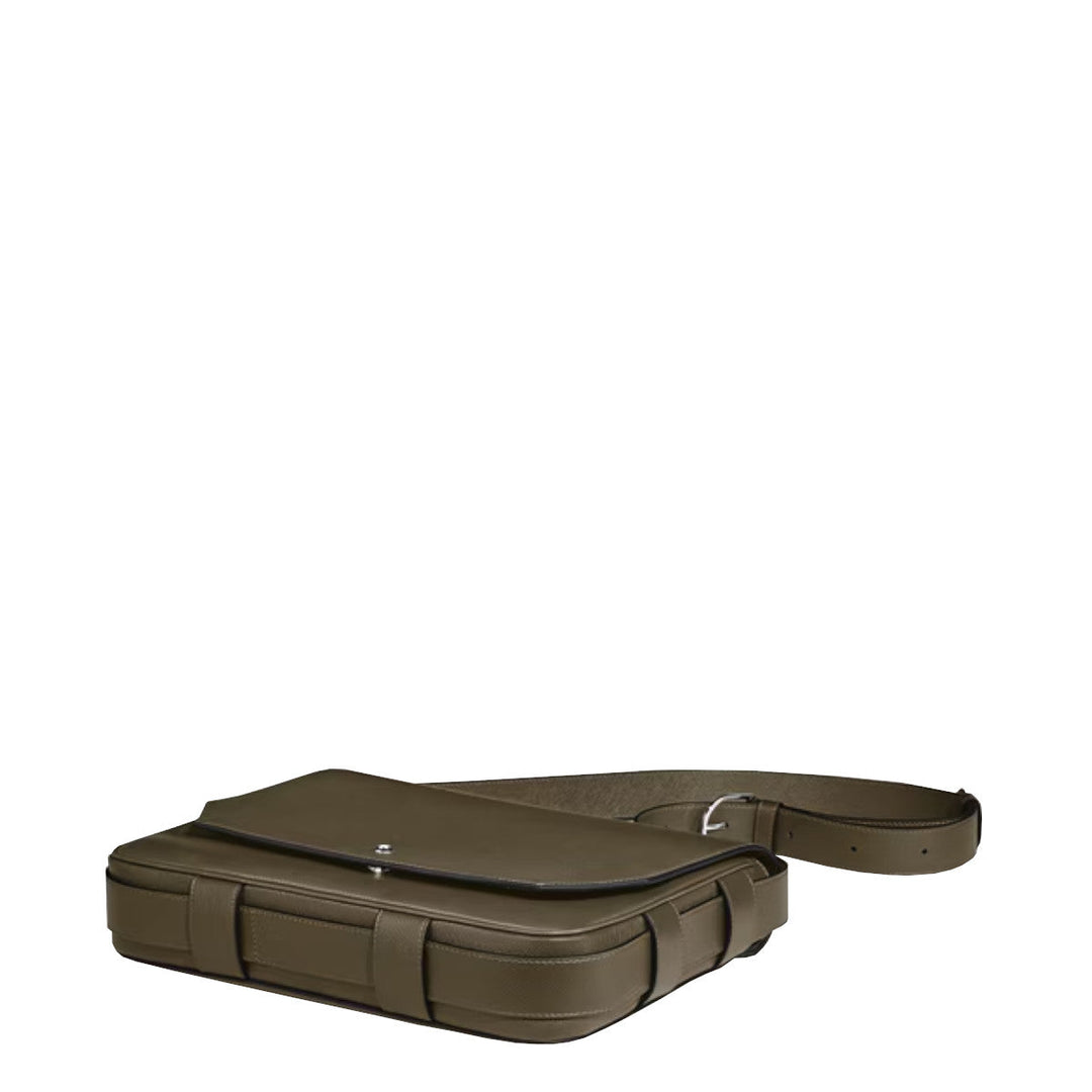 Montblanc Messenger-Tasche aus Sartorial-Leder in Khaki 