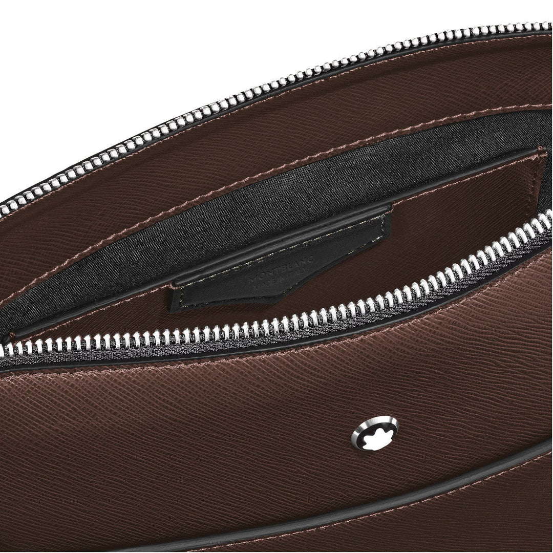 Sac Messenger vertical en cuir Montblanc Sartorial Ébène