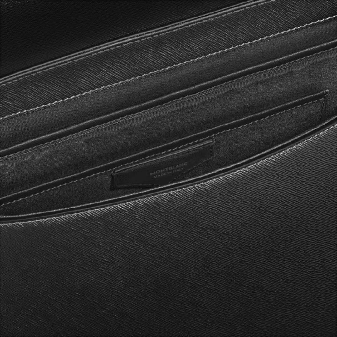 Montblanc Messenger-Tasche aus Sartorial-Leder in Schwarz 