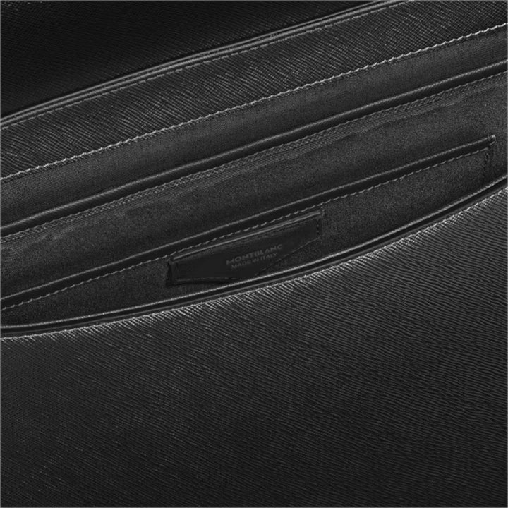 Montblanc Messenger-Tasche aus Sartorial-Leder in Schwarz 