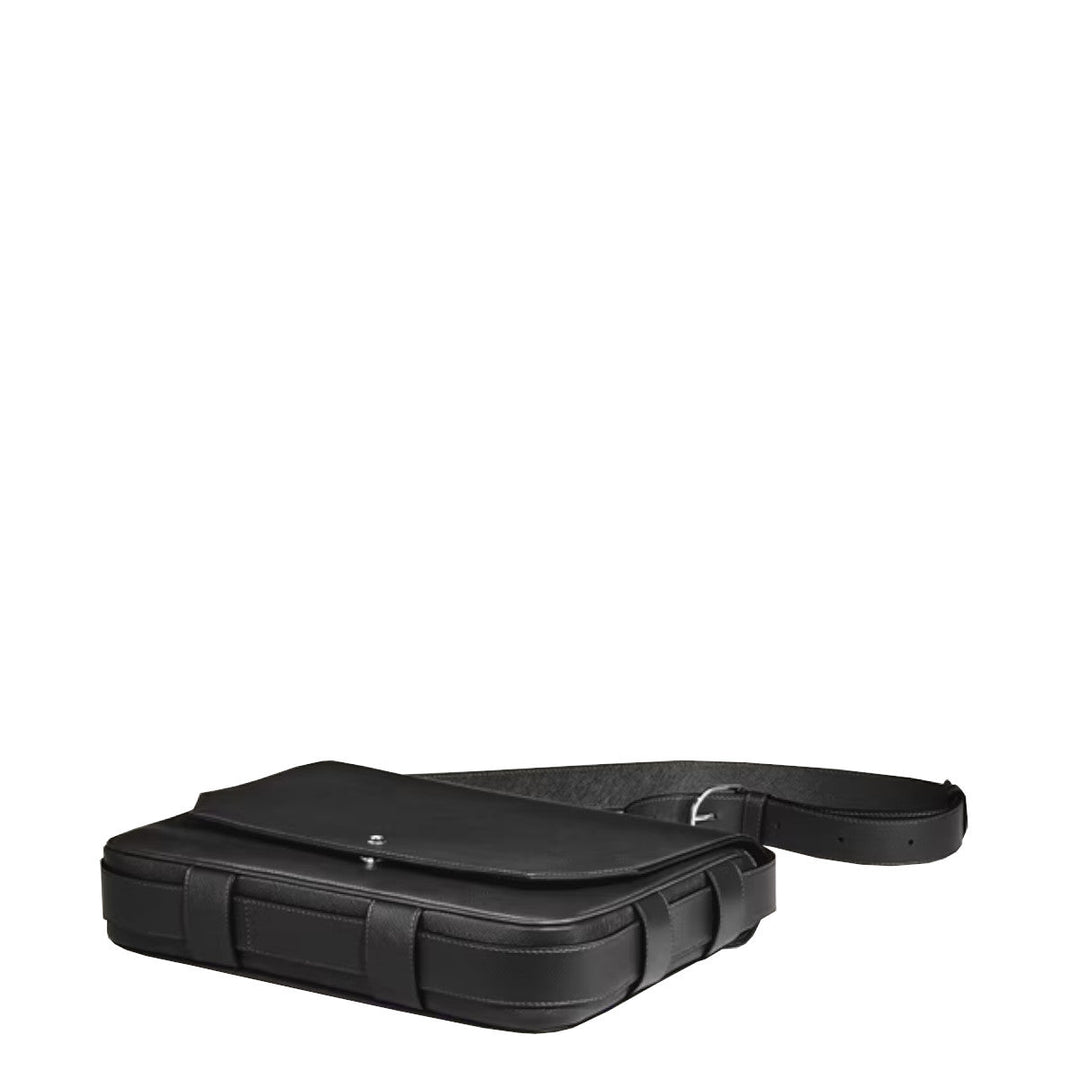 Montblanc Messenger-Tasche aus Sartorial-Leder in Schwarz 