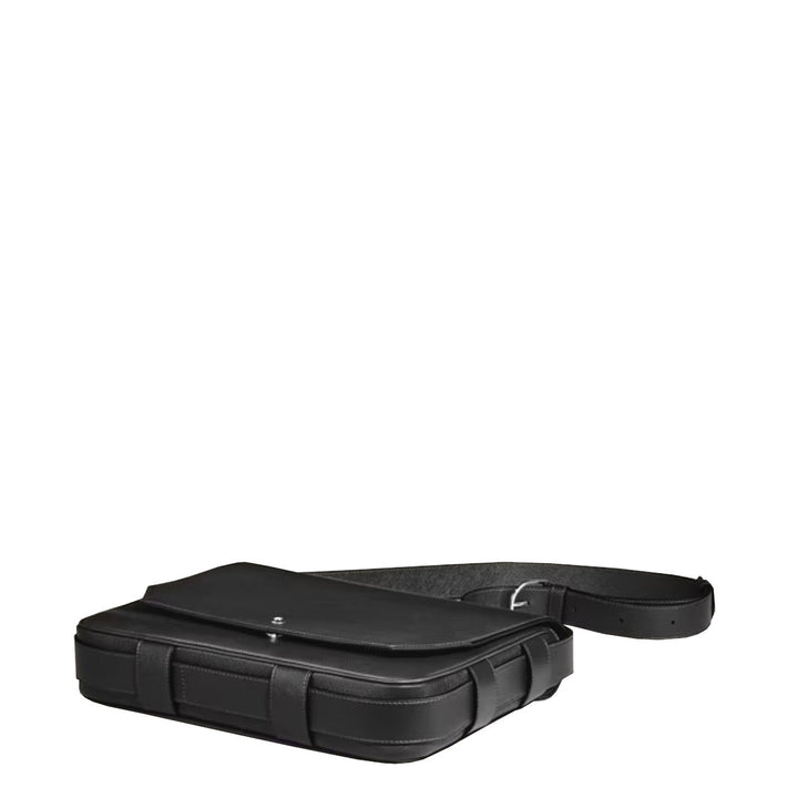 Montblanc Messenger-Tasche aus Sartorial-Leder in Schwarz 