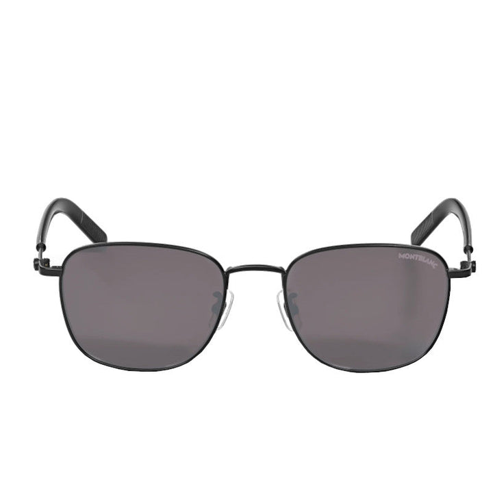 Quadratische Sonnenbrille mit schwarzem Metallrahmen 