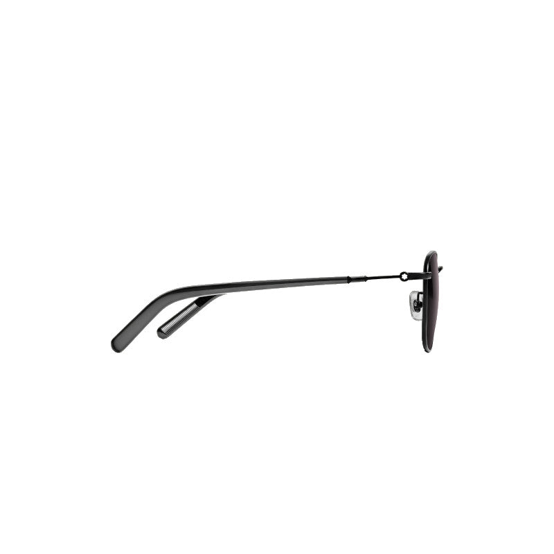 Quadratische Sonnenbrille mit schwarzem Metallrahmen 