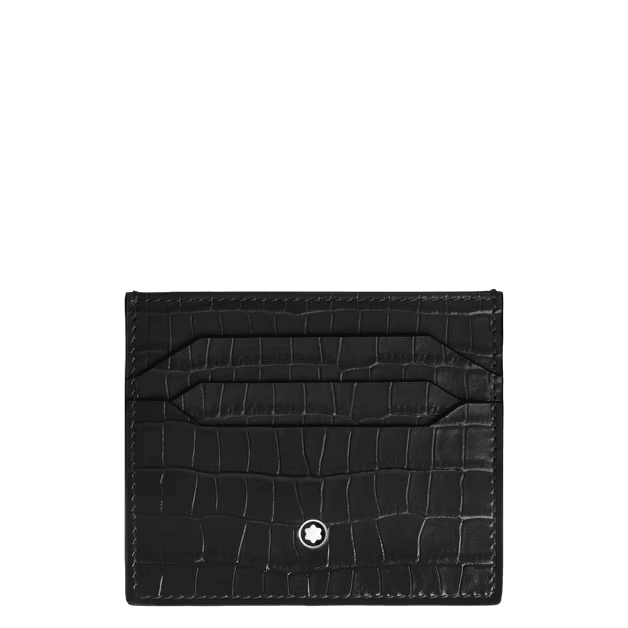 Montblanc-KartenetuiMontblanc-Kartenetui 6cc aus crocogeprägtem Leder