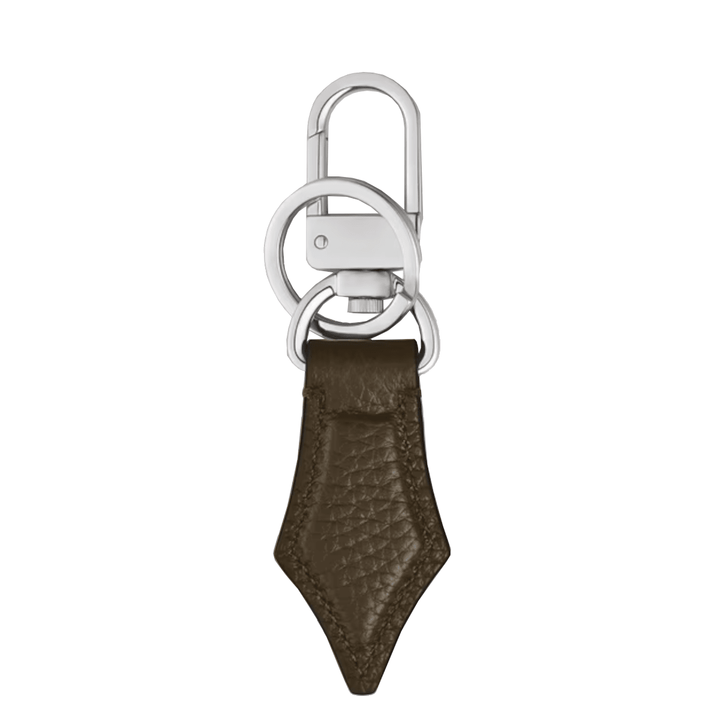 MontblancSchlüsselanhängerFeder-Schlüsselanhänger aus genarbtem Montblanc-Leder