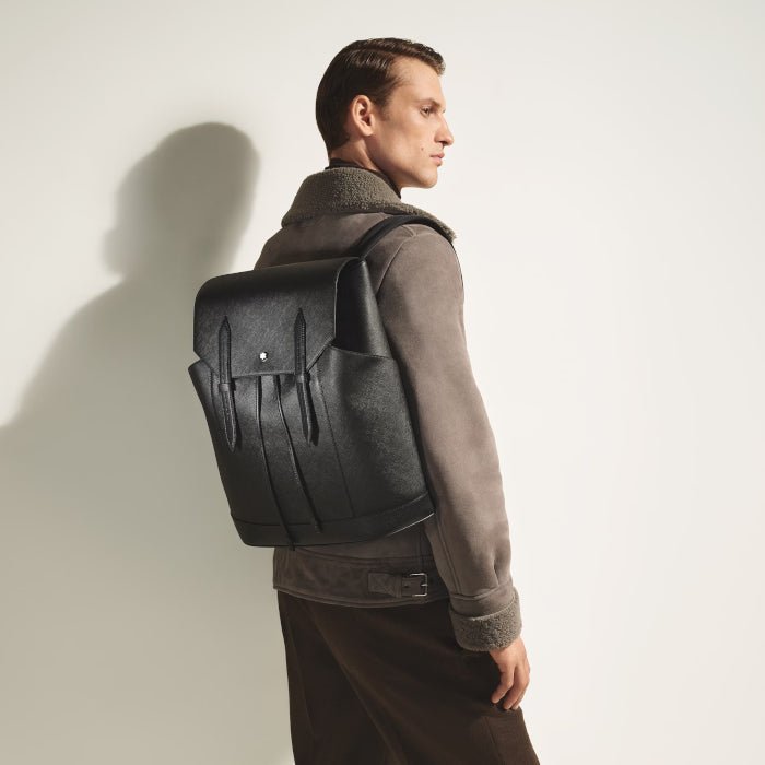 RucksackMontblancMittelgroßer Rucksack aus Leder, Modell Montblanc Sartorial